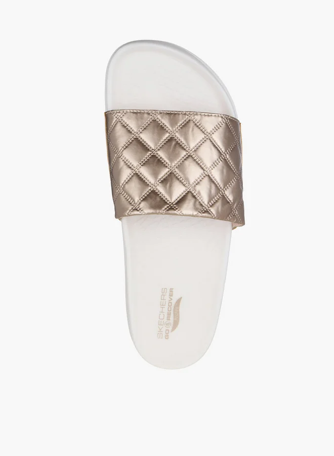 سكيتشرز Women Arch Fit Hyper Slide Slippers - 141711-Gld